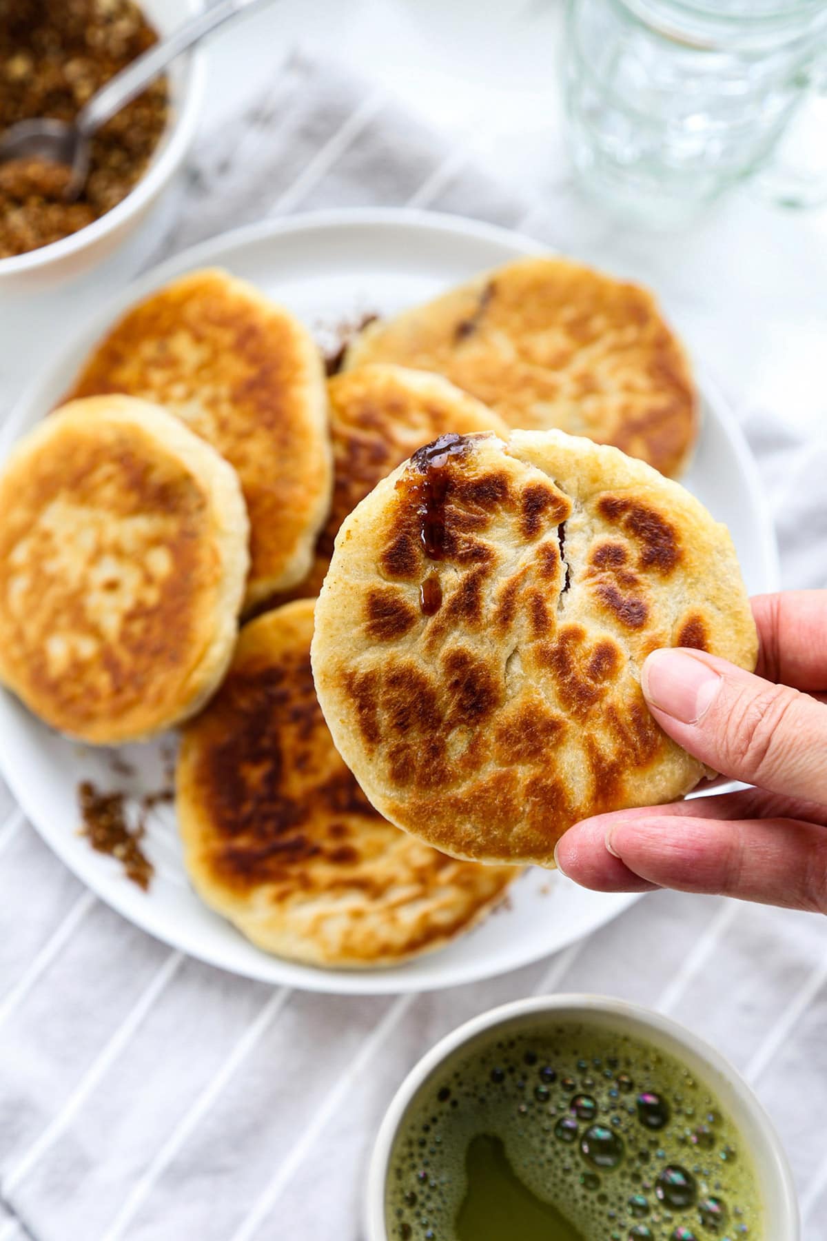 hotteok Korean sweet pancakes