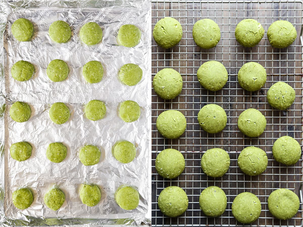 how to make matcha mochi cookies