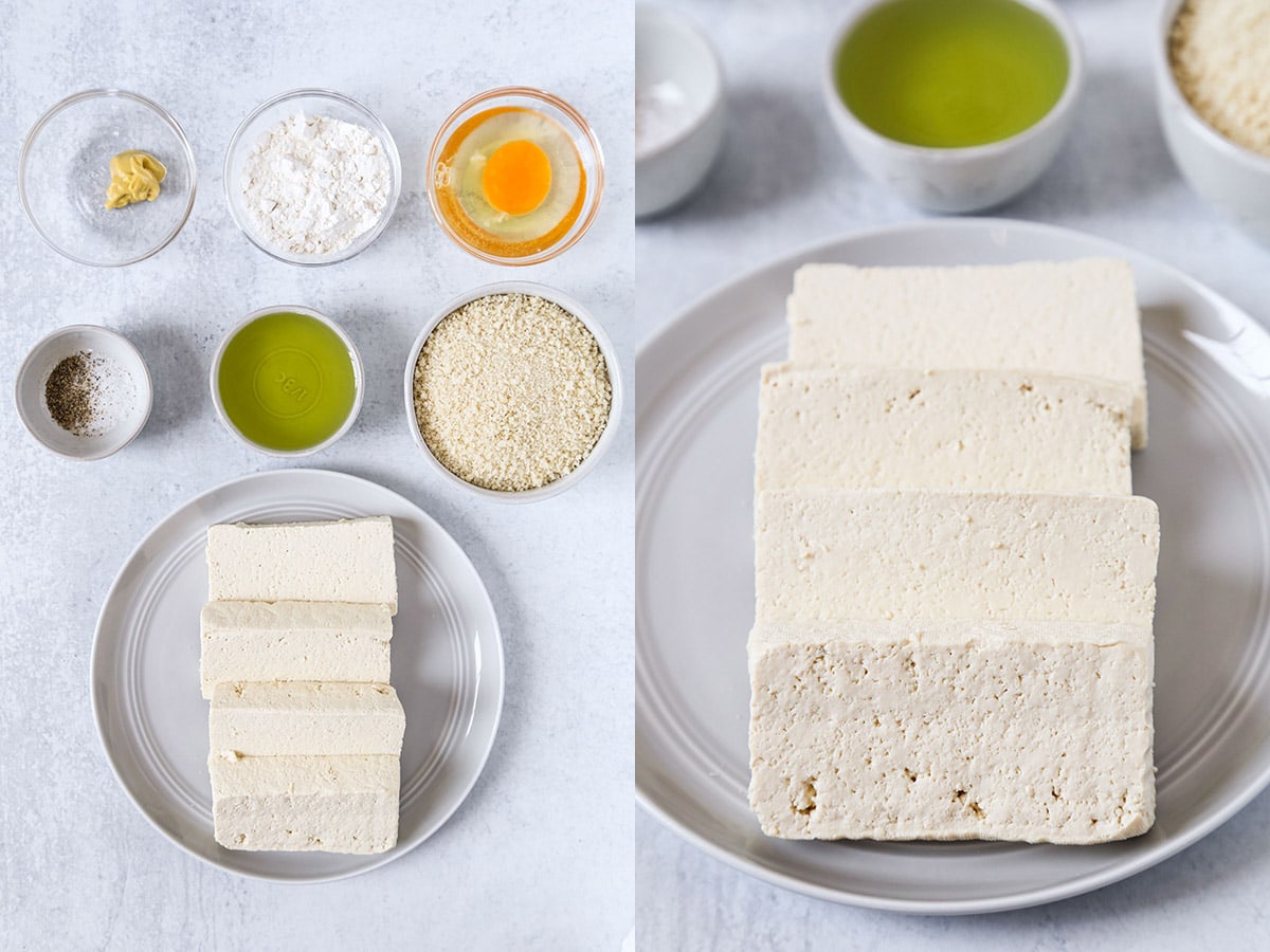 ingredients for tofu katsu