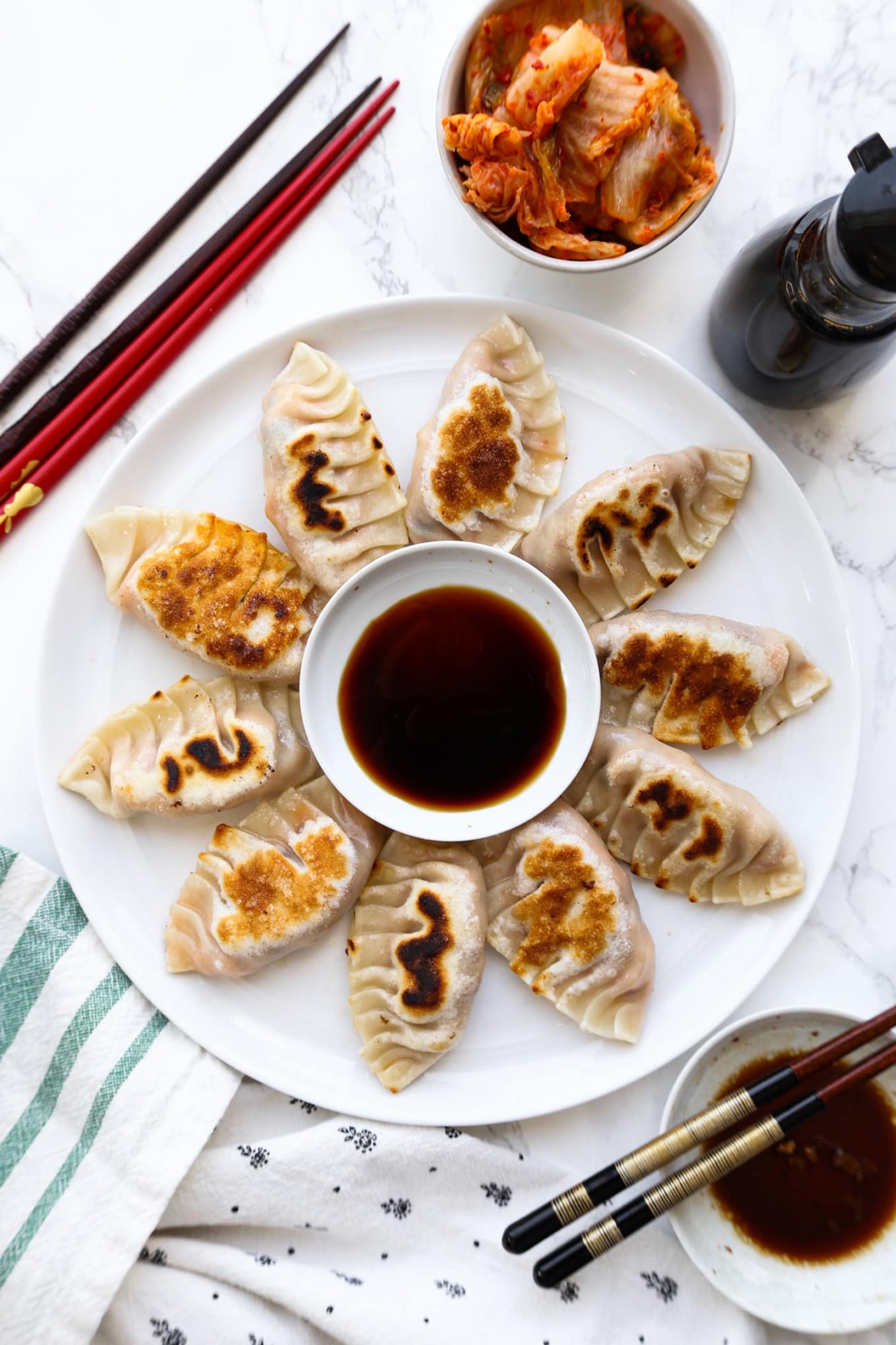 kimchi tofu mandu (dumplings)