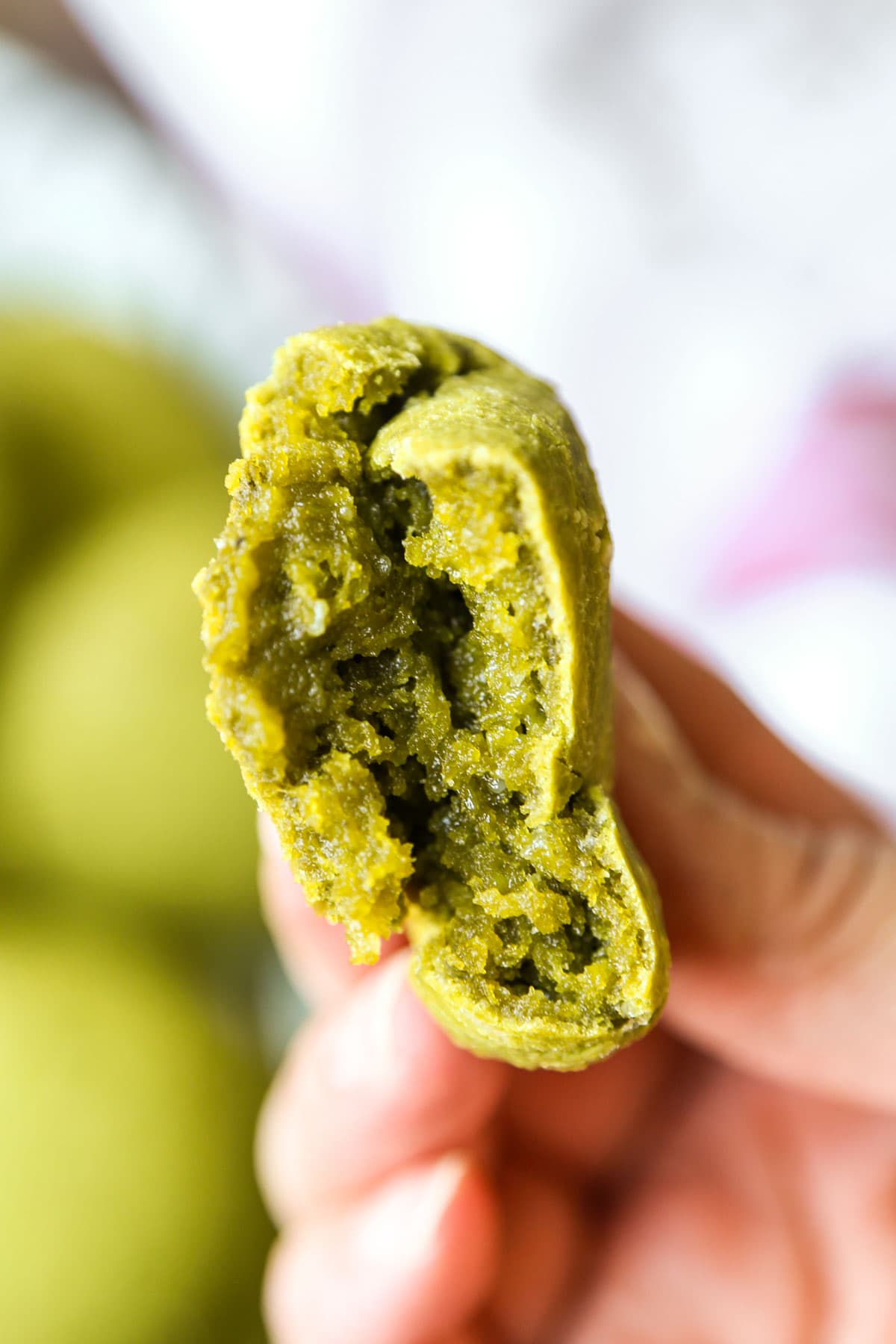 matcha cookie bite