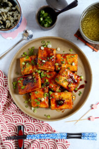 Pan fried tofu gochujang