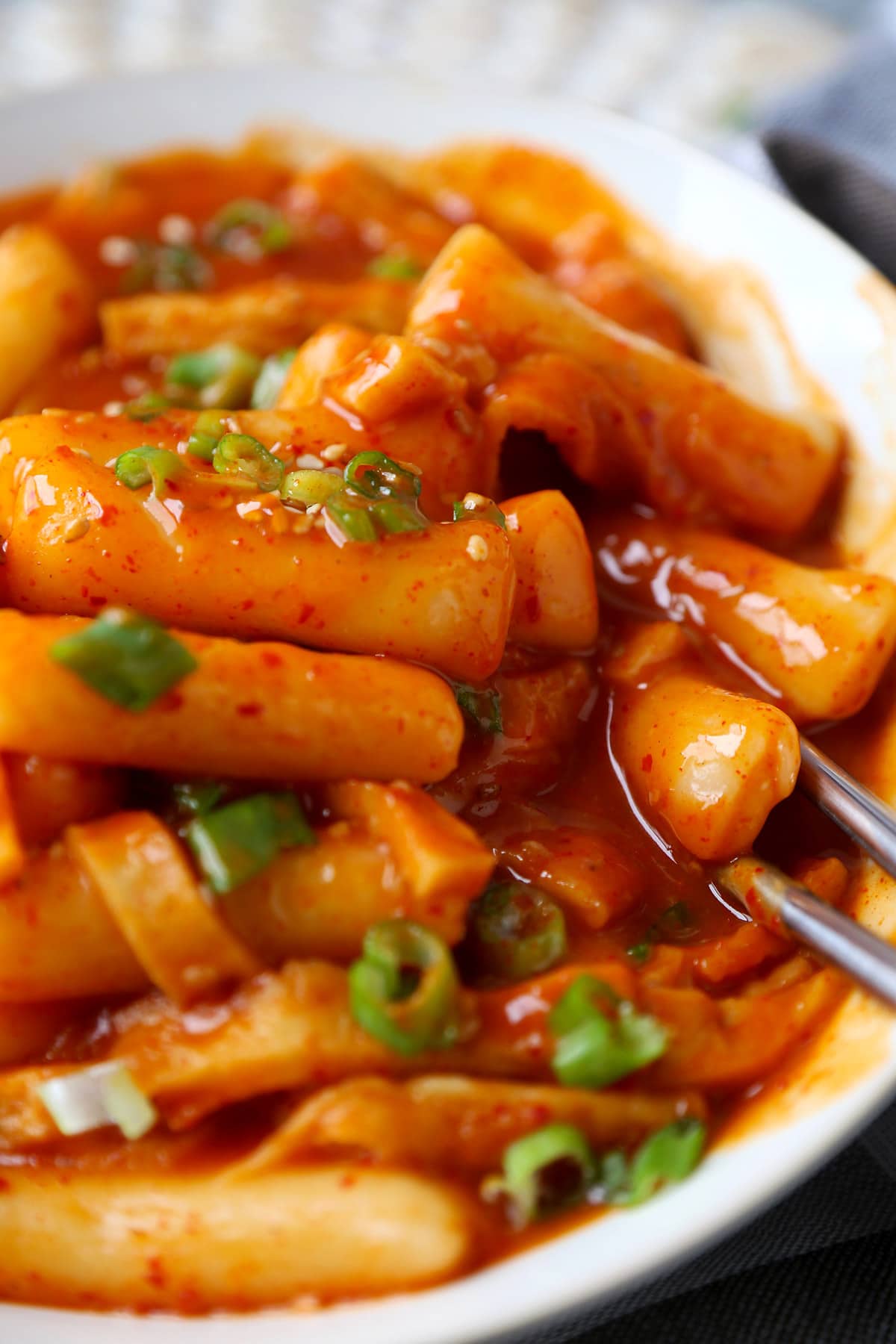 Tteokbokki - spicy Korean rice cakes