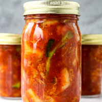 vegan cabbage kimchi