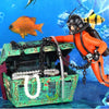 Fish Tank Ornament Hunter Diver Treasure Figure