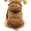 XS-2XL Pet Dog Hoodie Coat Soft Fleece Warm Puppy